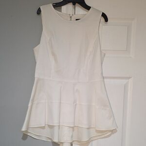 White House Black Market Ivory Blouse